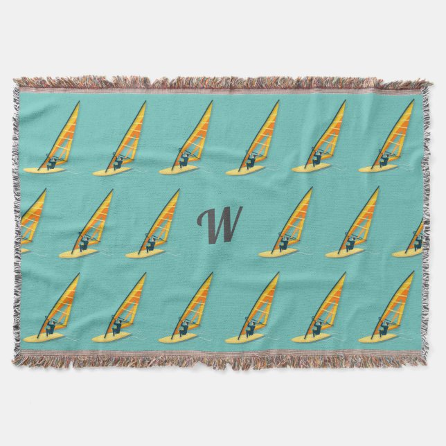Cobertor Monograma Windsurfing (Frente)