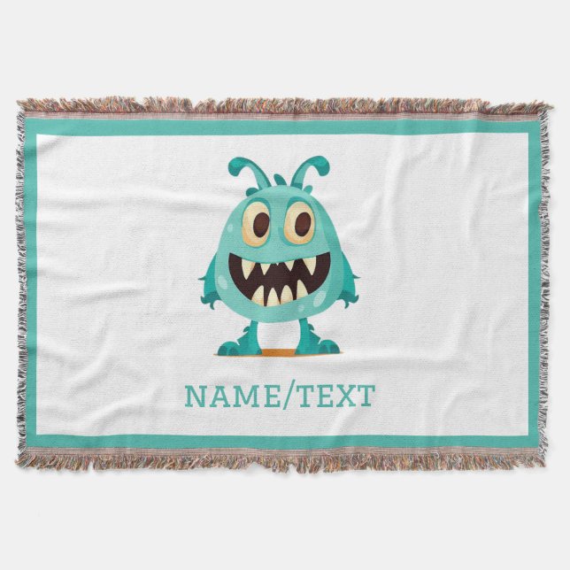 Cobertor Monstro/Cartoon/alienígena (Frente)