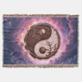 Cobertor Moonlit Balance – Yin Yang of Eternal Light. 