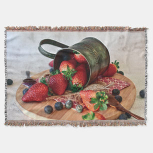 Cobertor Morangos, Frutas e doces