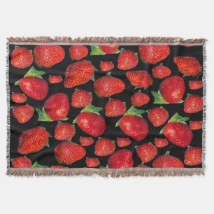Cobertor Morangos Vermelhos Deliciosos,