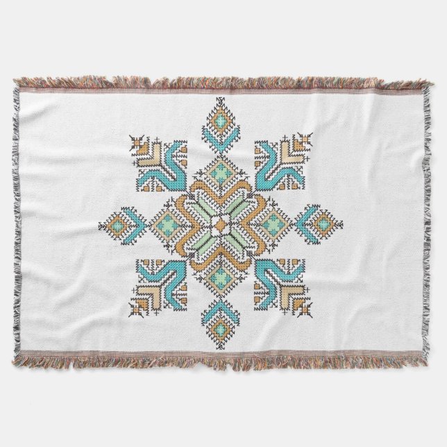 Cobertor Moroccan Embroidery Star (Frente)