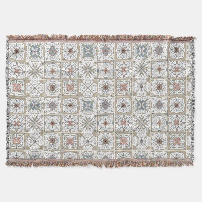 Cobertor Mosaico do Azulejo Padrão (Frente)