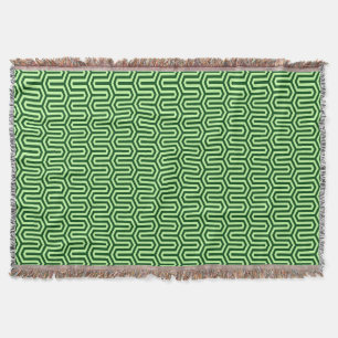 Cobertor Motif deco egípcio - pinho verde