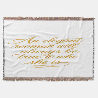 Cobertor Motivational Women's Quote Blanket