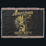 Cobertor Motociclo Americano Nativo de Camiseta Americana<br><div class="desc">Motociclo Americano Nativo de Camiseta Americana</div>