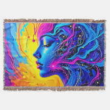 Mulher Abstrato de Dreamy Colorful