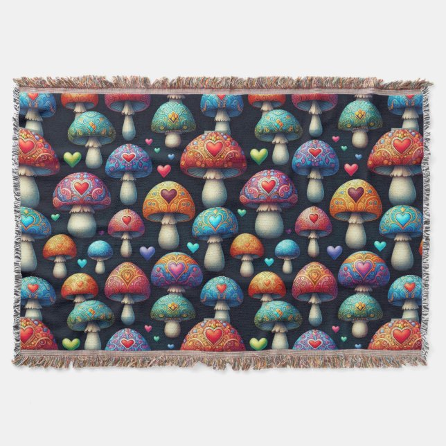 Cobertor Mushroom Love (Frente)