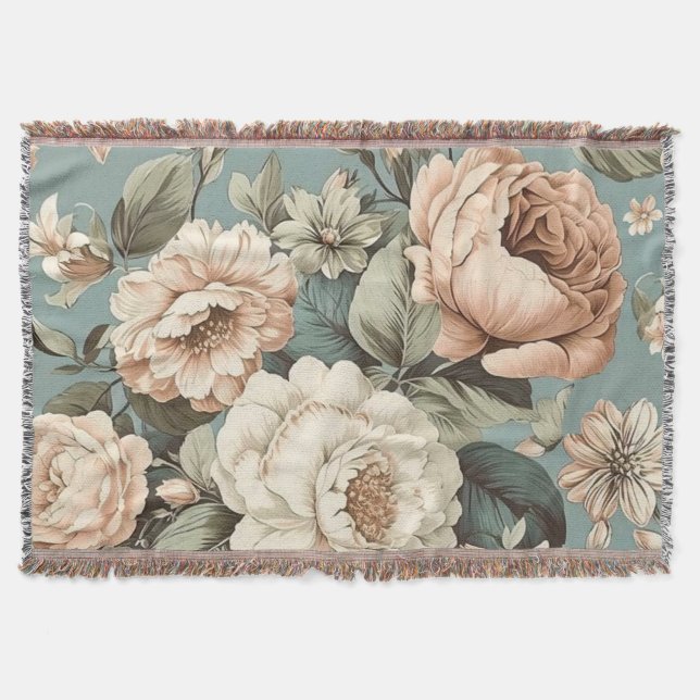 Cobertor Muted Botanical Dream (Frente)