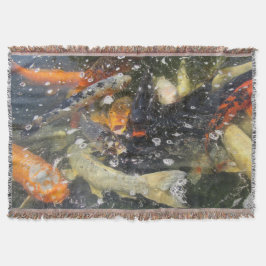 Cobertor Nadação de Peixes Koi Japoneses