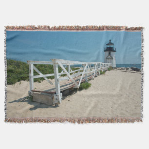 Cobertor Nantucket. Antigo Farol de Madeira