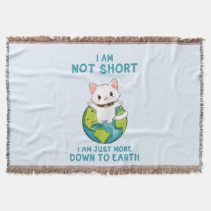 Cobertor Não Curto, só para baixo para a Terra - Humor Gato