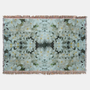 Cobertor Narciso Branco Delicado de Paperwhite Flores