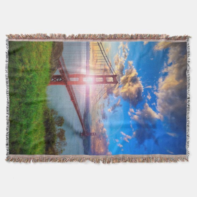 Cobertor Nascer do sol do Golden Gate (Frente)