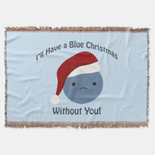 Cobertor Natal azul sem você!