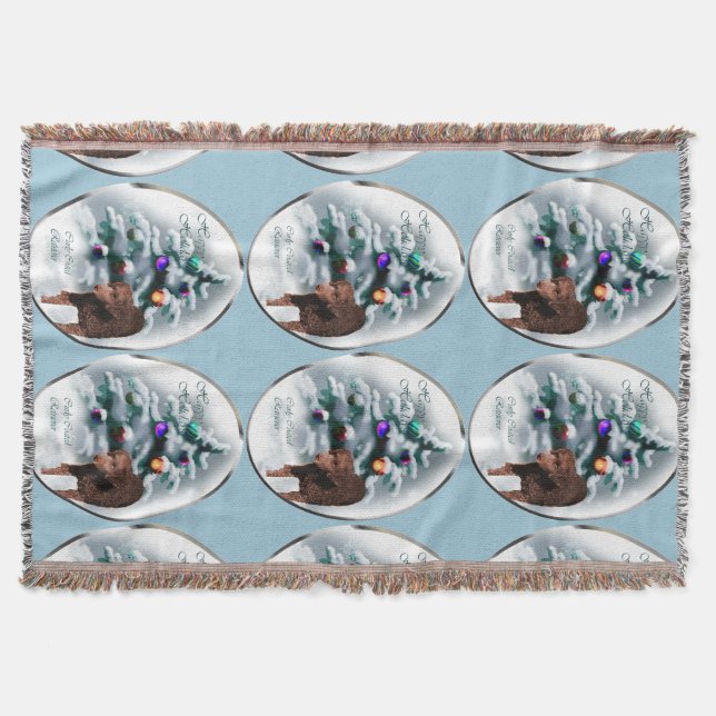 Cobertor Natal para o Retriever Coated Curly (Frente)