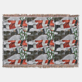 Cobertor Natal para o Retriever Revestido Plano