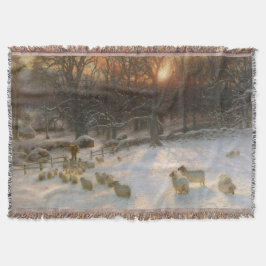 Cobertor Natal Sob os Galhos Empacados de Neve