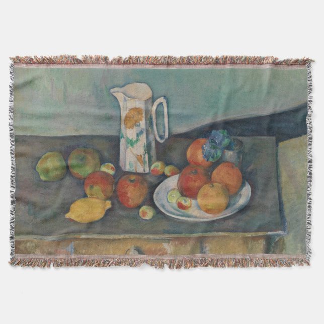 Cobertor Natureza Morta, Jarro de Leite e Frutas numa Mesa, (Frente)