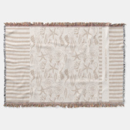 Cobertor Náutica Desenhada Mão-de-Obra Costeira