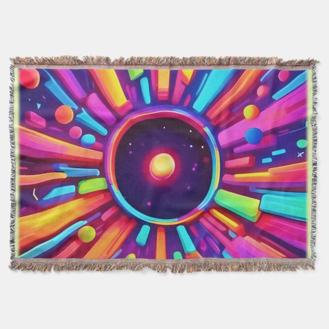 Cobertor Nebula Burst: Caleidoscópio Cósmico (Frente)