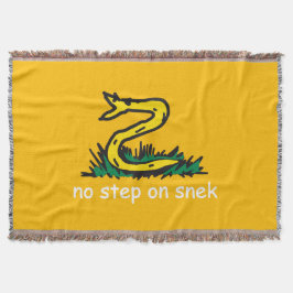 Cobertor Nenhum passo na paródia de snek Gadsden SnekRight