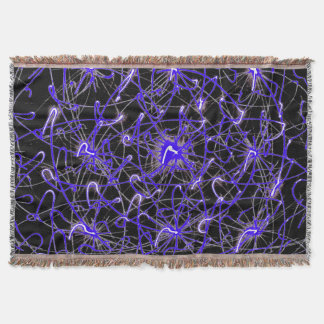 Cobertor Neon Light Trails – Premium Woven Blanket