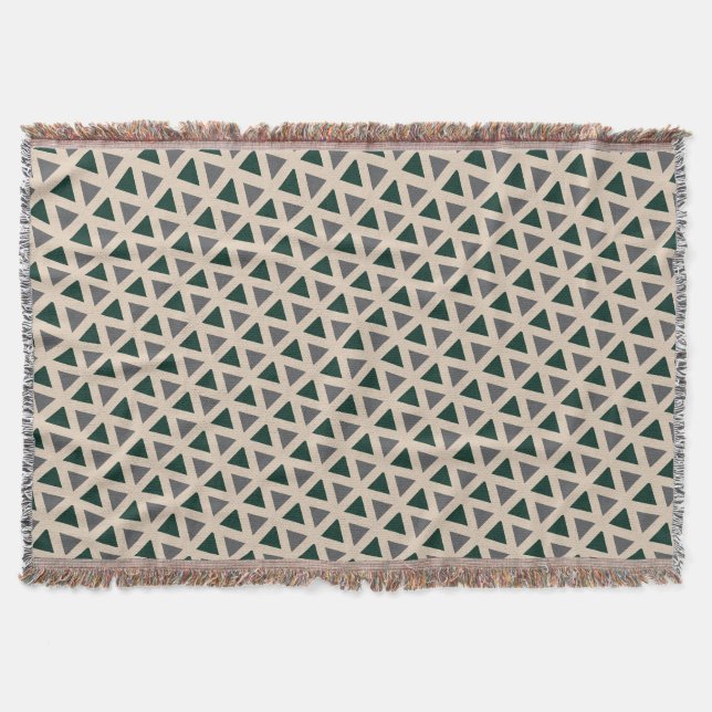 Cobertor Neutral geometric triangle Throw Blanket (Frente)