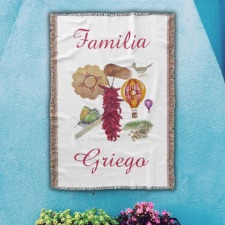 Cobertor New Mexico Red Chile Pinõn Zia Hot Air Balloon  