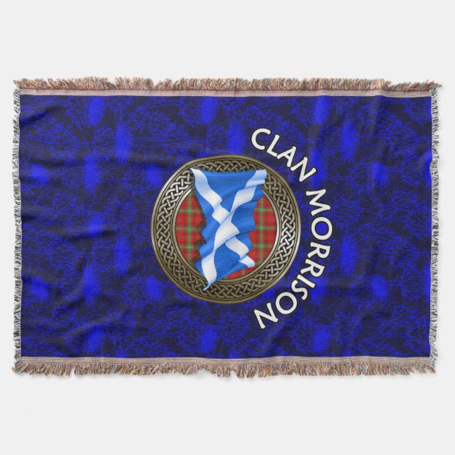 Cobertor Nó de Tartã e Bandeira do Clã Morrison (Frente)