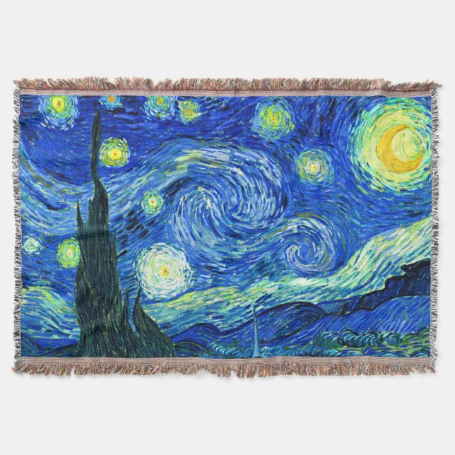 Cobertor Noite Estrelada de Van Gogh (Frente)