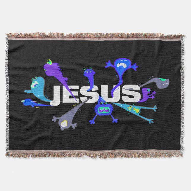 Cobertor Noites Assustadoras de Jesus (Frente)