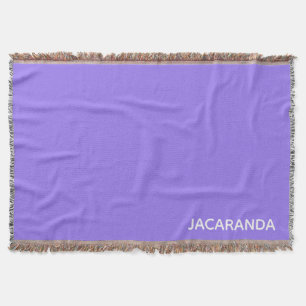 Cobertor Nome da cor roxa de Jacaranda