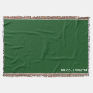 Cobertor Nome de cor verde do Monster delicioso