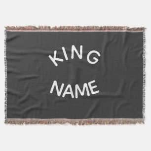 Cobertor Nome Personalizado Rei – Design Real Ousado