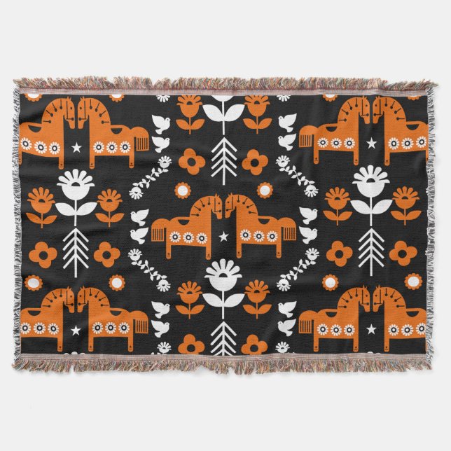 Cobertor Nordic Data Horse Home Decor (Frente)
