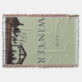 Cobertor Nova Cena de Natividade da Esperança de Inverno II