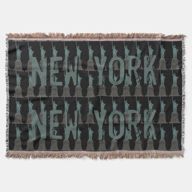Cobertor Nova York Blanket NYC Estátua da Liberdade (Frente)