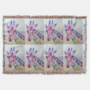 Cobertor Núcleo Colorido de Girafa