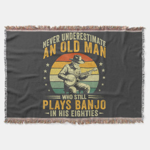 Cobertor Nunca Subestime Um Velho Homem Toca Banjo