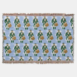 Cobertor Nutcracker Frosted Blue Woven Blanket