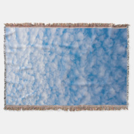 Cobertor Nuvens de bolhas no céu azul Foto Mammatus