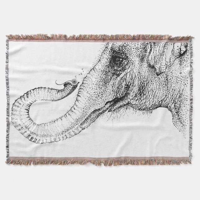 Cobertor O 100% fiel de um elefante por Inkspot (Frente)