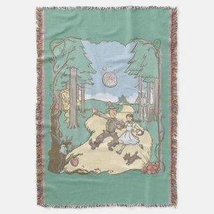Cobertor O Assistente De Oz™ Storybook Yellow Brick Roa