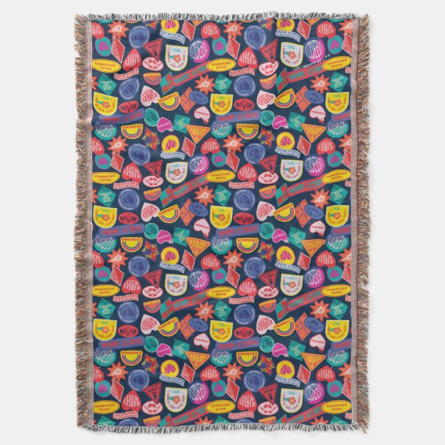 Cobertor O Esquadrão Suicida | Padrão de Crachá de Harley Q (Frente Vertical)