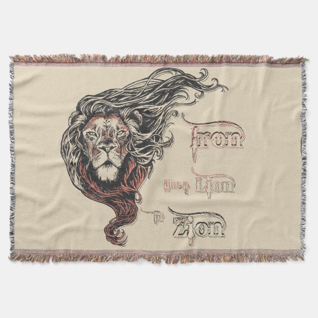 Cobertor O ferro gosta de um leão em Zion, música da (Frente)