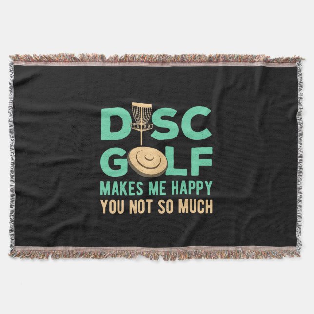 Cobertor O Golfe de Disco Me Torna Feliz (Frente)