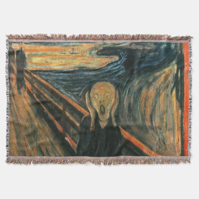 Cobertor O Gritar Edvard Munch Modern Expressionist Art (Frente)