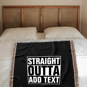 Cobertor O HETERO OUTTA - adicione seu texto aqui/criar-lo