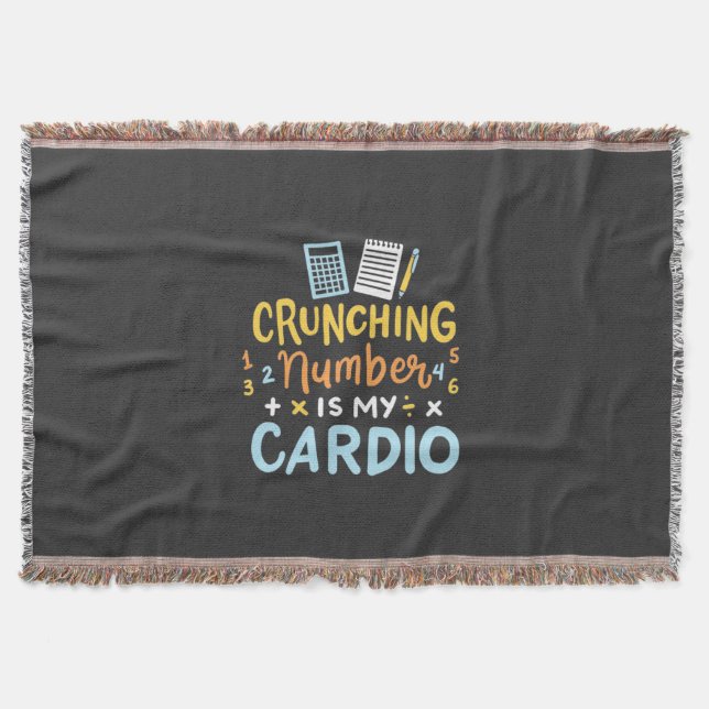 Cobertor O Número De Chamada Contabilista É Meu Cardio (Frente)
